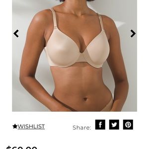 Soma bra 36B vanishing back. Cream color. Slightly used
